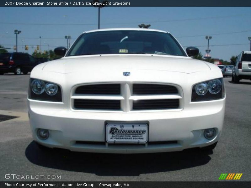 Stone White / Dark Slate Gray/Light Graystone 2007 Dodge Charger