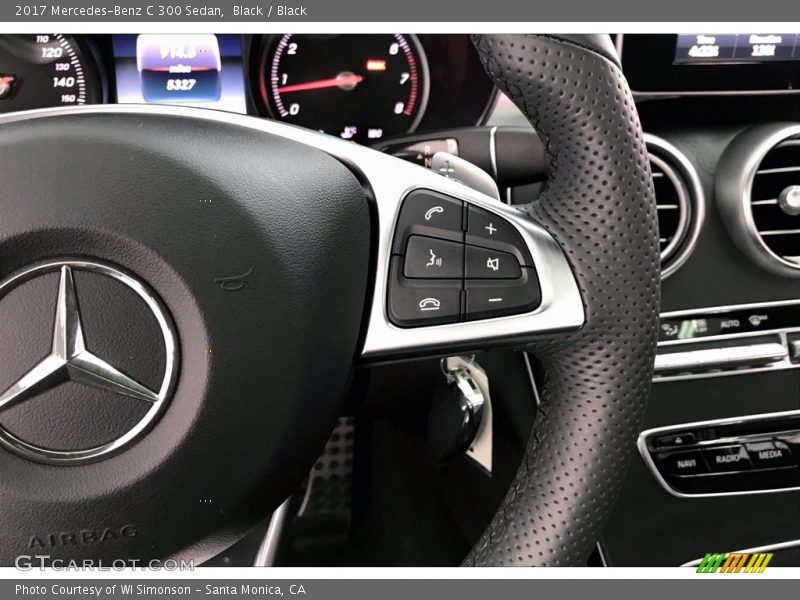 Black / Black 2017 Mercedes-Benz C 300 Sedan