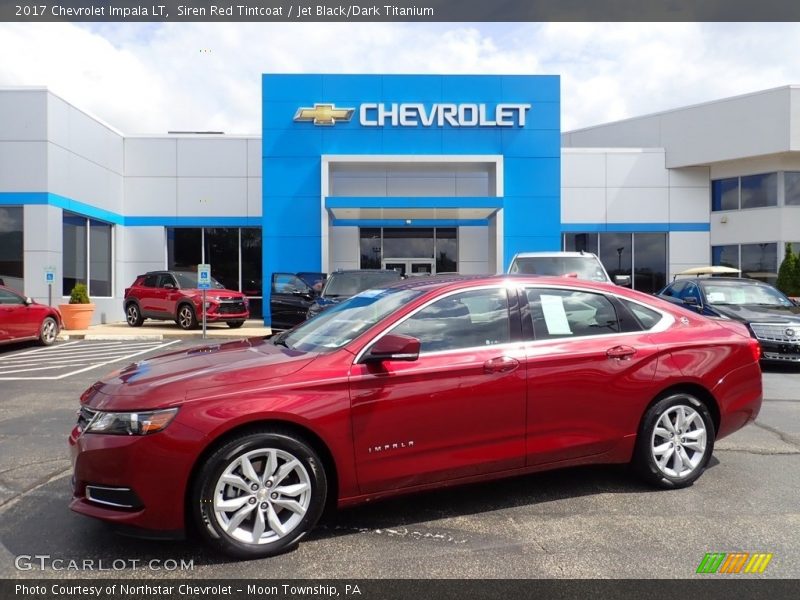 Siren Red Tintcoat / Jet Black/Dark Titanium 2017 Chevrolet Impala LT