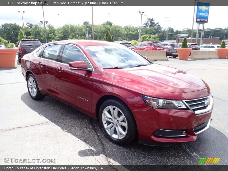 Siren Red Tintcoat / Jet Black/Dark Titanium 2017 Chevrolet Impala LT