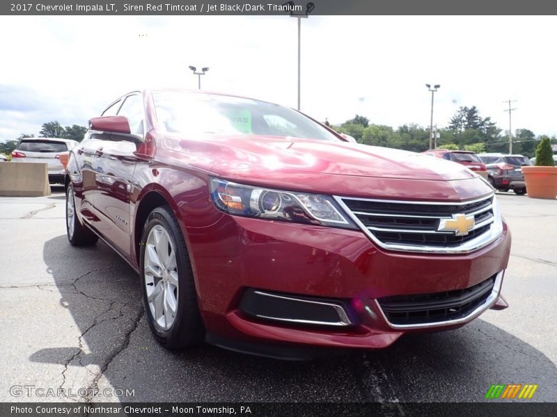 Siren Red Tintcoat / Jet Black/Dark Titanium 2017 Chevrolet Impala LT