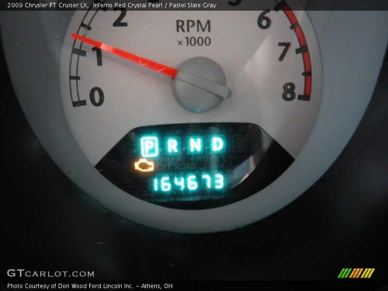 Inferno Red Crystal Pearl / Pastel Slate Gray 2009 Chrysler PT Cruiser LX