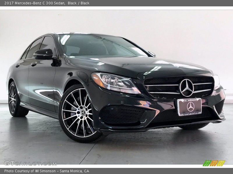 Black / Black 2017 Mercedes-Benz C 300 Sedan