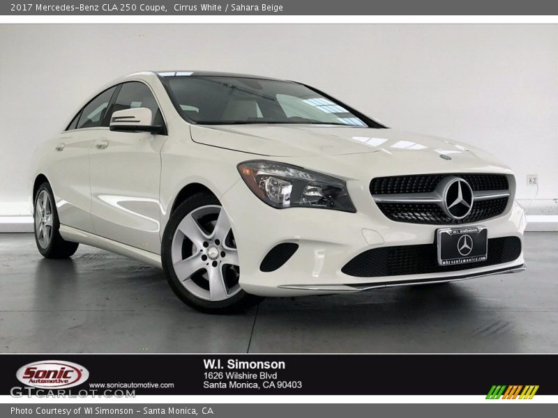 Cirrus White / Sahara Beige 2017 Mercedes-Benz CLA 250 Coupe