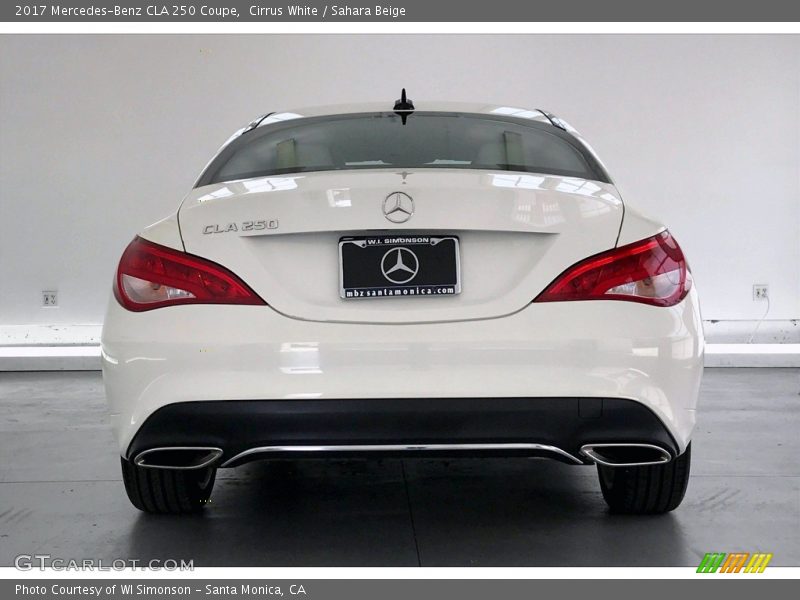 Cirrus White / Sahara Beige 2017 Mercedes-Benz CLA 250 Coupe