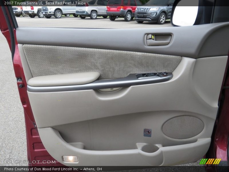 Salsa Red Pearl / Taupe 2007 Toyota Sienna LE