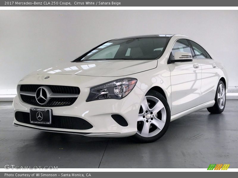 Cirrus White / Sahara Beige 2017 Mercedes-Benz CLA 250 Coupe