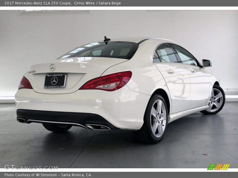 Cirrus White / Sahara Beige 2017 Mercedes-Benz CLA 250 Coupe