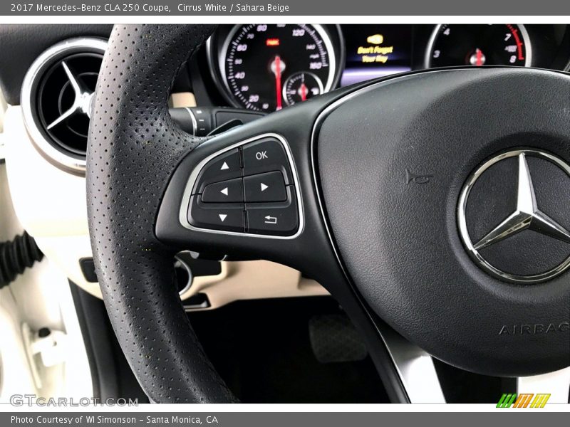 Cirrus White / Sahara Beige 2017 Mercedes-Benz CLA 250 Coupe