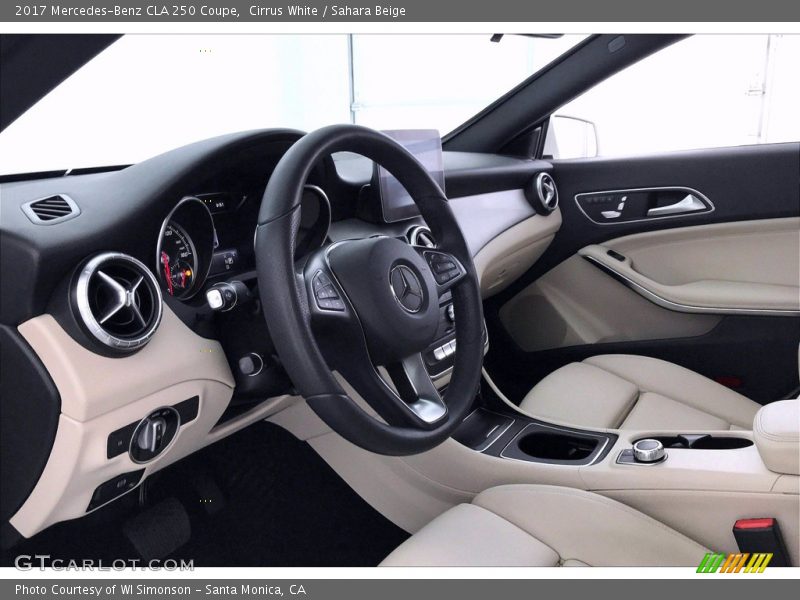 Cirrus White / Sahara Beige 2017 Mercedes-Benz CLA 250 Coupe