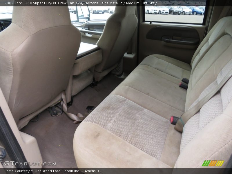 Arizona Beige Metallic / Medium Flint Grey 2003 Ford F250 Super Duty XL Crew Cab 4x4