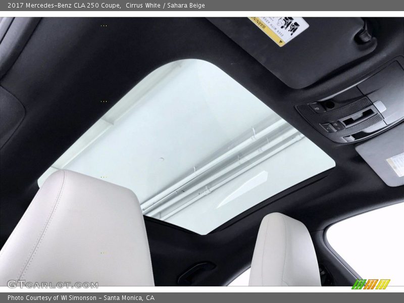 Cirrus White / Sahara Beige 2017 Mercedes-Benz CLA 250 Coupe