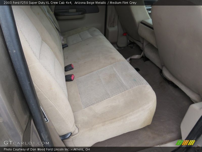 Arizona Beige Metallic / Medium Flint Grey 2003 Ford F250 Super Duty XL Crew Cab 4x4