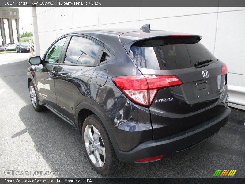 Mulberry Metallic / Black 2017 Honda HR-V EX AWD