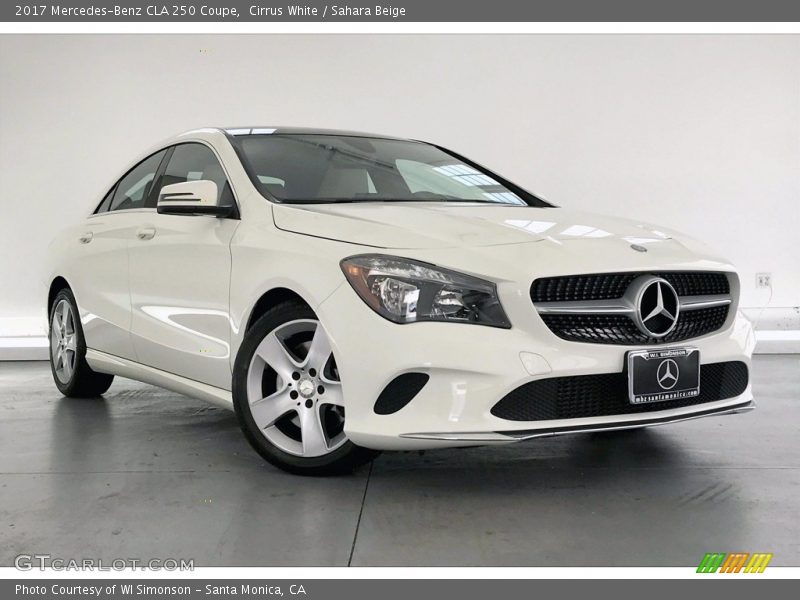 Cirrus White / Sahara Beige 2017 Mercedes-Benz CLA 250 Coupe