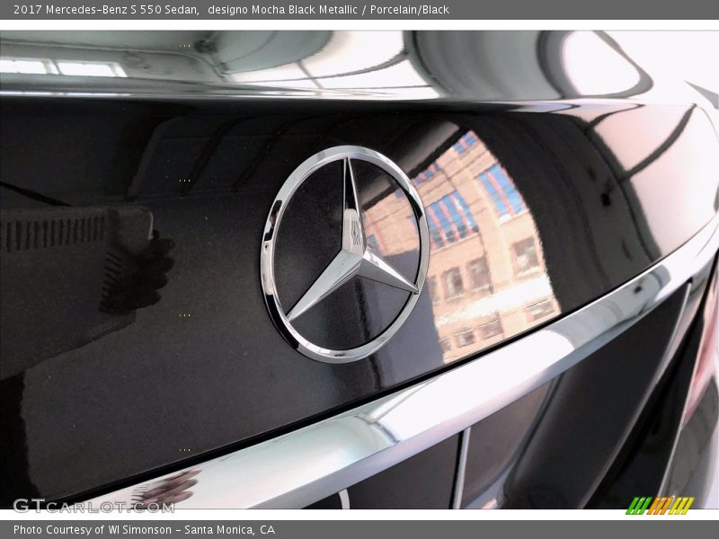 designo Mocha Black Metallic / Porcelain/Black 2017 Mercedes-Benz S 550 Sedan