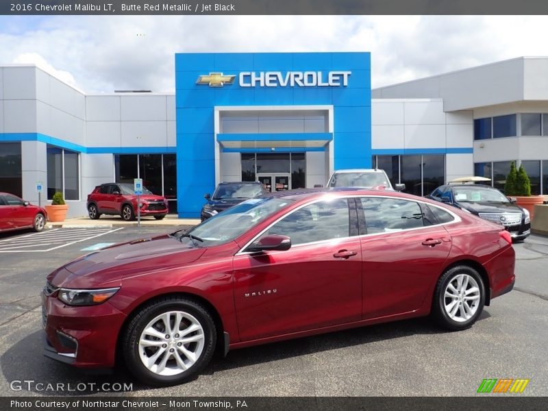 Butte Red Metallic / Jet Black 2016 Chevrolet Malibu LT