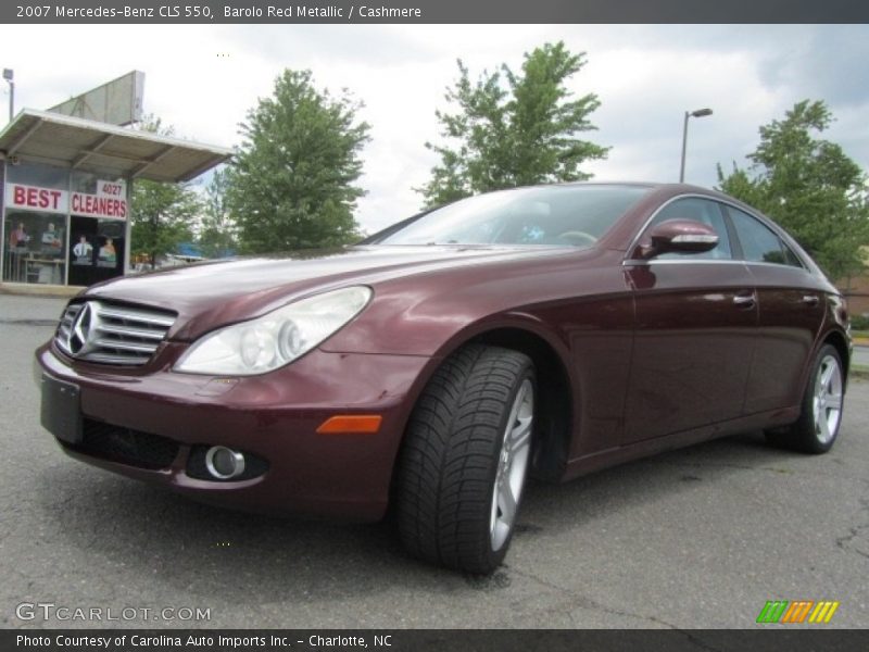 Barolo Red Metallic / Cashmere 2007 Mercedes-Benz CLS 550