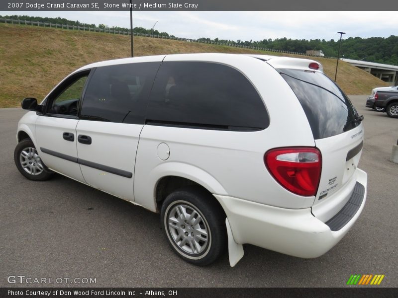 Stone White / Medium Slate Gray 2007 Dodge Grand Caravan SE