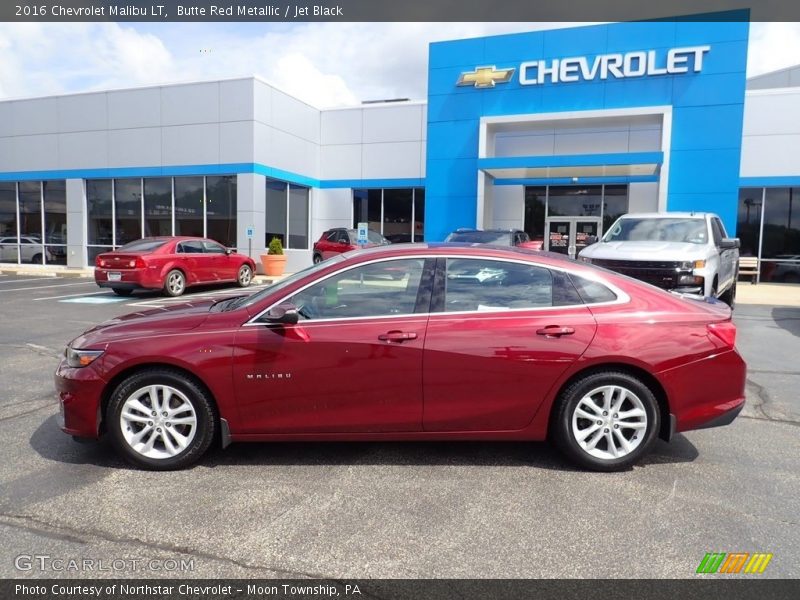 Butte Red Metallic / Jet Black 2016 Chevrolet Malibu LT