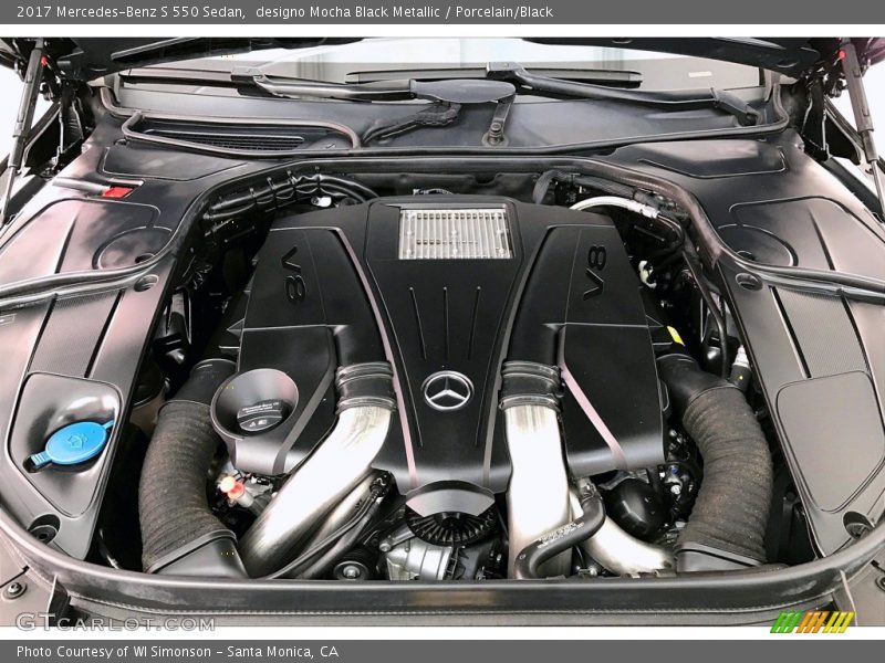 designo Mocha Black Metallic / Porcelain/Black 2017 Mercedes-Benz S 550 Sedan