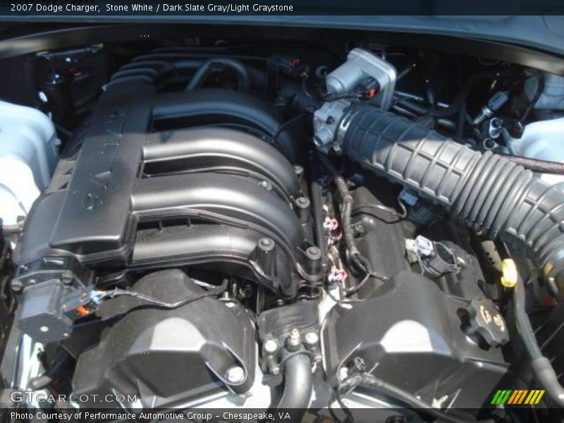 Stone White / Dark Slate Gray/Light Graystone 2007 Dodge Charger