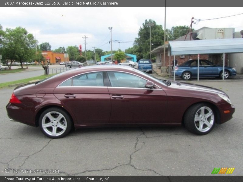 Barolo Red Metallic / Cashmere 2007 Mercedes-Benz CLS 550