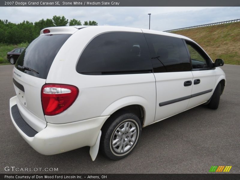 Stone White / Medium Slate Gray 2007 Dodge Grand Caravan SE