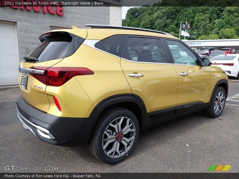Starbright Yellow / Black 2021 Kia Seltos SX Turbo AWD