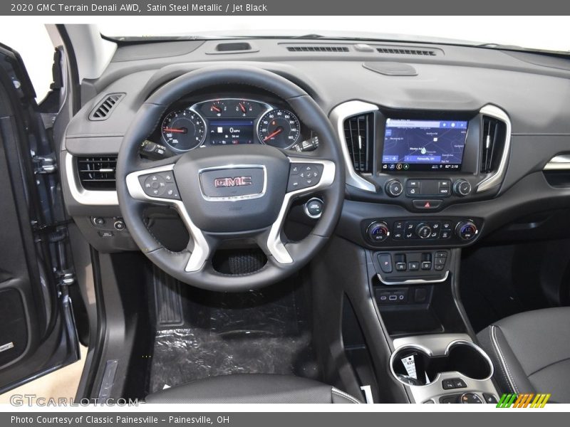 Satin Steel Metallic / Jet Black 2020 GMC Terrain Denali AWD