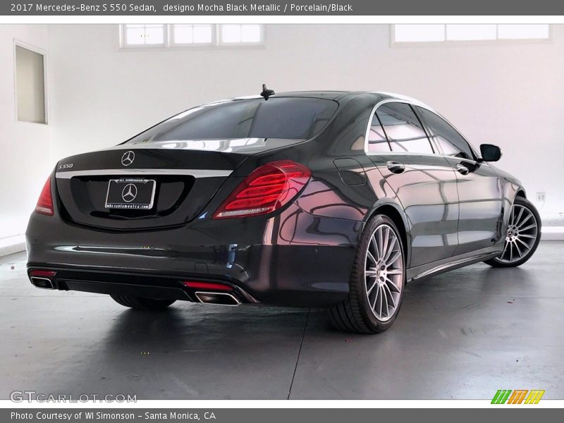 designo Mocha Black Metallic / Porcelain/Black 2017 Mercedes-Benz S 550 Sedan