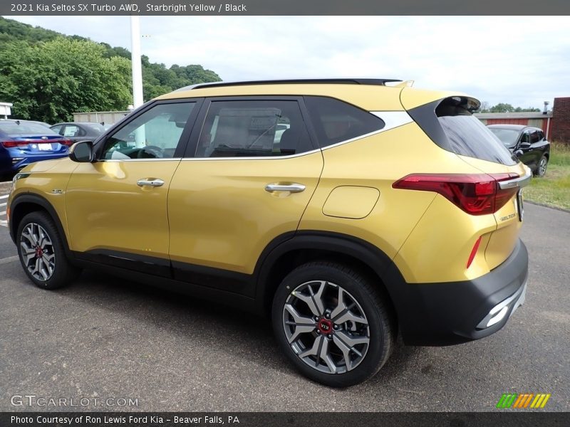 Starbright Yellow / Black 2021 Kia Seltos SX Turbo AWD