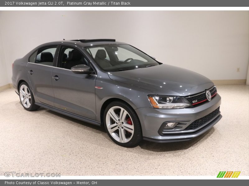 Platinum Gray Metallic / Titan Black 2017 Volkswagen Jetta GLI 2.0T