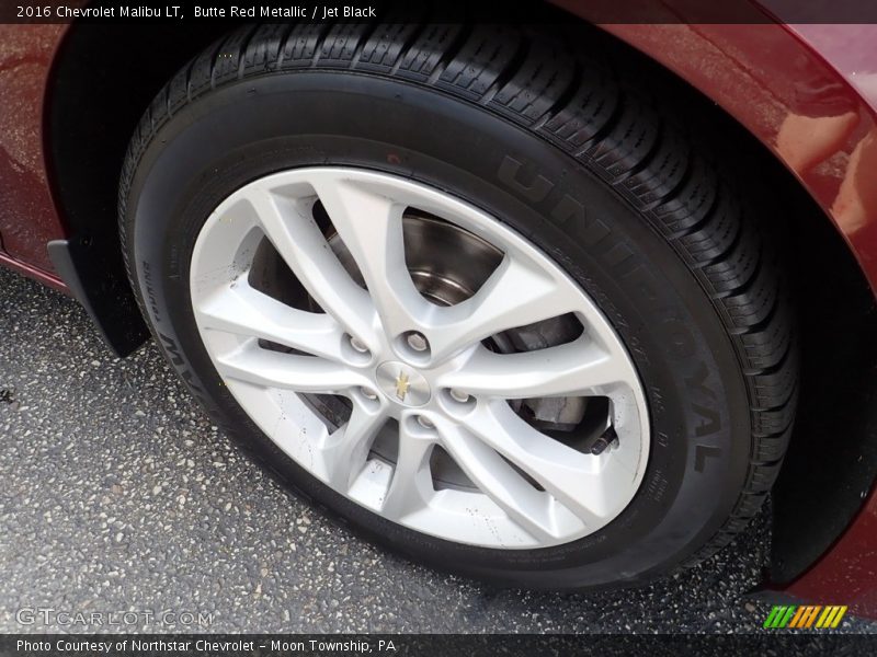 Butte Red Metallic / Jet Black 2016 Chevrolet Malibu LT