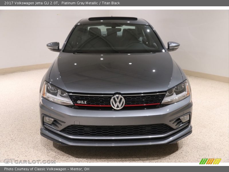 Platinum Gray Metallic / Titan Black 2017 Volkswagen Jetta GLI 2.0T