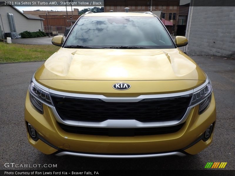 Starbright Yellow / Black 2021 Kia Seltos SX Turbo AWD