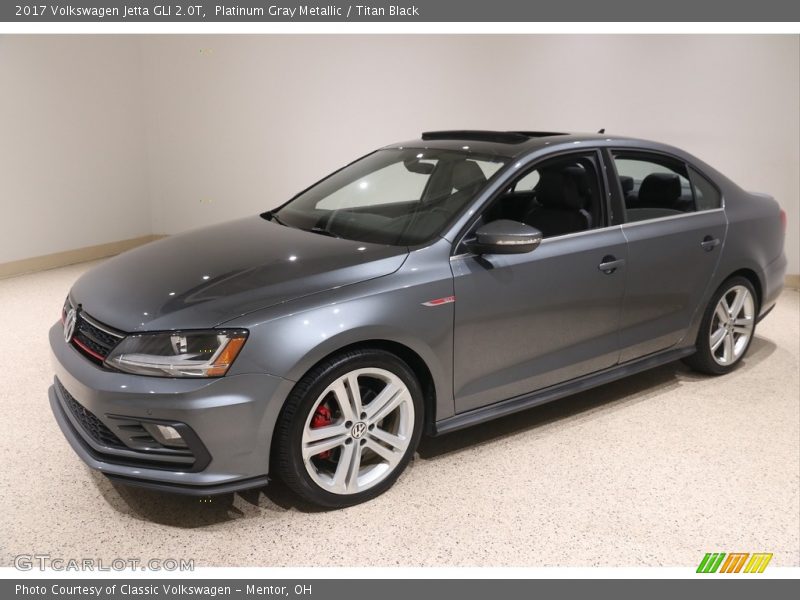 Platinum Gray Metallic / Titan Black 2017 Volkswagen Jetta GLI 2.0T
