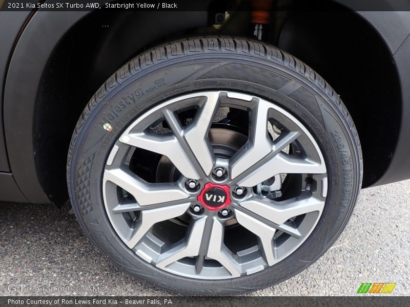 Starbright Yellow / Black 2021 Kia Seltos SX Turbo AWD