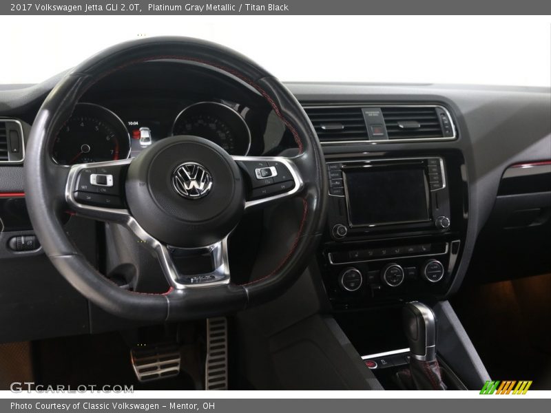 Platinum Gray Metallic / Titan Black 2017 Volkswagen Jetta GLI 2.0T
