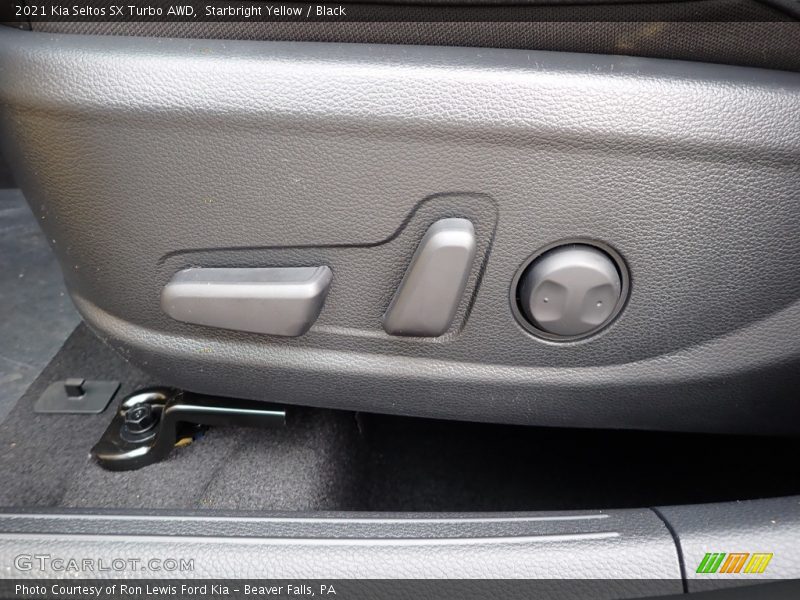 Starbright Yellow / Black 2021 Kia Seltos SX Turbo AWD