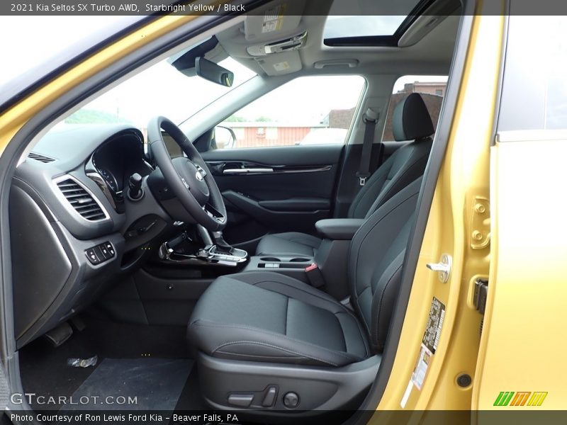 Starbright Yellow / Black 2021 Kia Seltos SX Turbo AWD