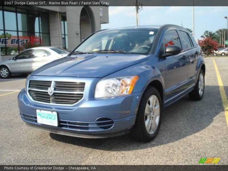 Marine Blue Pearl / Pastel Slate Gray 2007 Dodge Caliber SXT