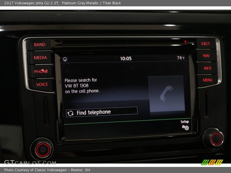 Platinum Gray Metallic / Titan Black 2017 Volkswagen Jetta GLI 2.0T