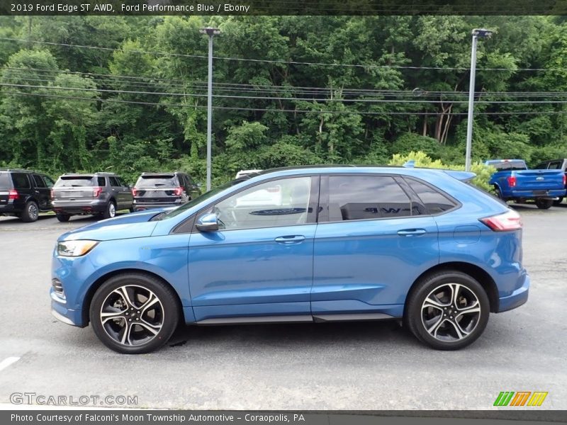 Ford Performance Blue / Ebony 2019 Ford Edge ST AWD