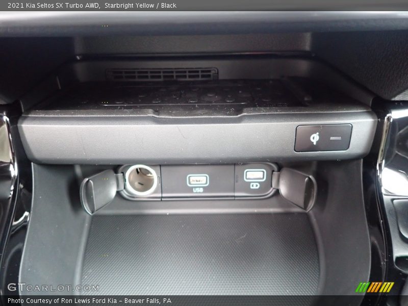 Starbright Yellow / Black 2021 Kia Seltos SX Turbo AWD