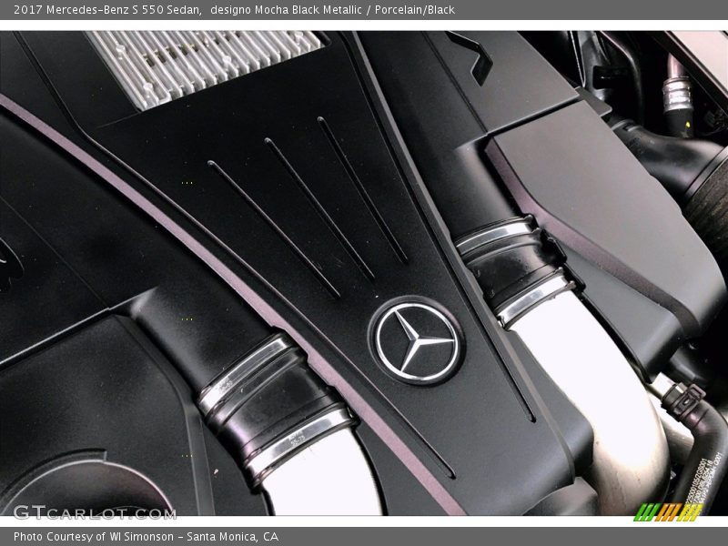 designo Mocha Black Metallic / Porcelain/Black 2017 Mercedes-Benz S 550 Sedan