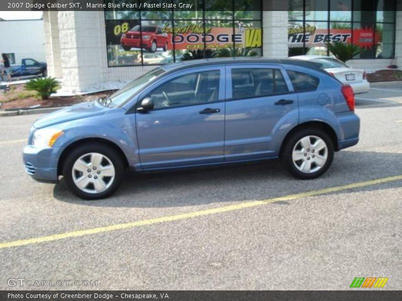 Marine Blue Pearl / Pastel Slate Gray 2007 Dodge Caliber SXT