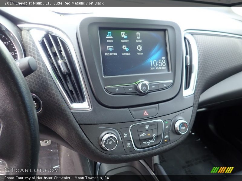 Butte Red Metallic / Jet Black 2016 Chevrolet Malibu LT