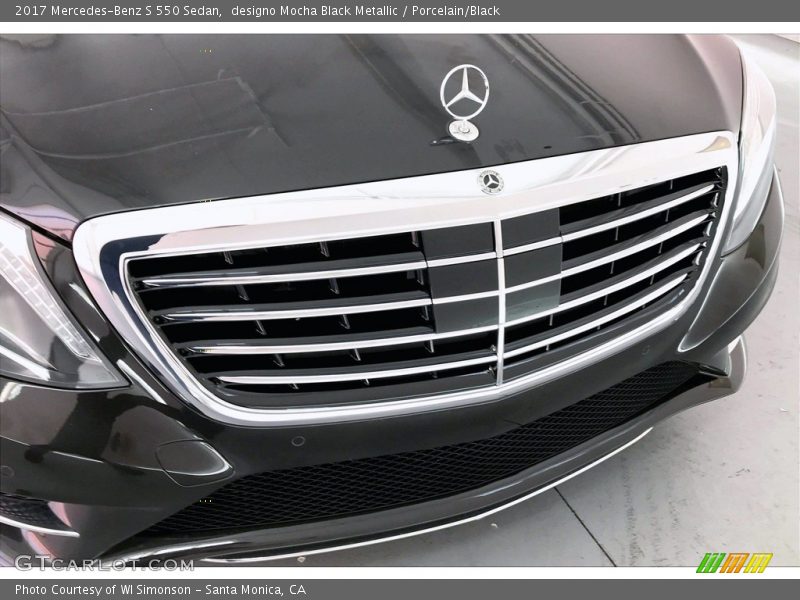 designo Mocha Black Metallic / Porcelain/Black 2017 Mercedes-Benz S 550 Sedan