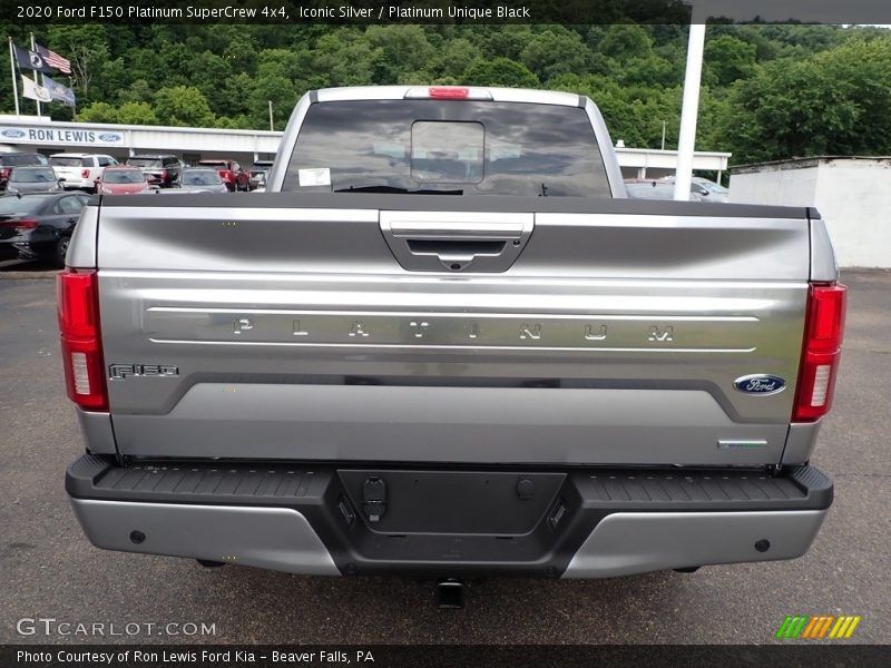 Iconic Silver / Platinum Unique Black 2020 Ford F150 Platinum SuperCrew 4x4
